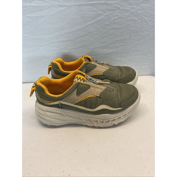 UGG Women's Platform Chunky Sneakers Size 7 Green Yellow 1116311‎ CA805 Zip-up - Picture 1 of 9